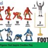 Football Guys: Red & Gold  vs Blue & Silver - Image 11